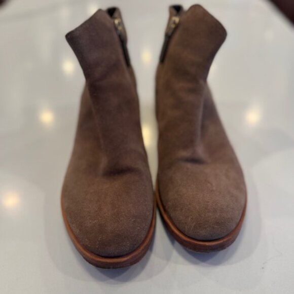Tory Burch Buff Suede Booties Size 8 - Picture 1 of 4